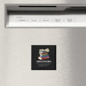 Abibliophobia Funny Reading Book Reader Bookworm Magnet (In Situ (Geschirrspüler))