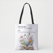 Abibliophobie Blooming Books Tote Bag Tasche (Vorderseite)
