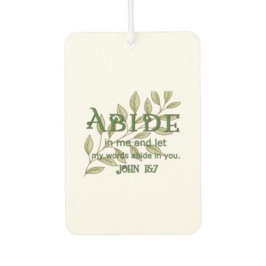 Abide In Me Autolufterfrischer (Vorderseite)