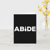 Abide - The Bowling Button Shirt Karte (Gelbe Blume)