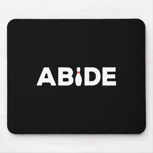 Abide - The Bowling Button Shirt Mousepad (Vorne)