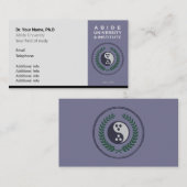 Abide University Business Cards Visitenkarte (Vorne/Hinten)