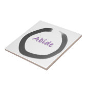 Abide Zen Buddhistischer Enso-Kreis Fliese (Seite)