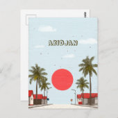 Abidjan-Elfenbeinküste Postkarte (Vorne/Hinten)