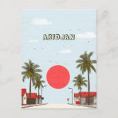Abidjan-Elfenbeinküste Postkarte (Vorderseite)