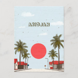 Abidjan-Elfenbeinküste Postkarte