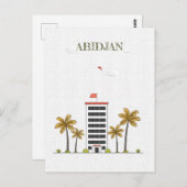 Abidjan-Elfenbeinküste Postkarte (Vorne/Hinten)
