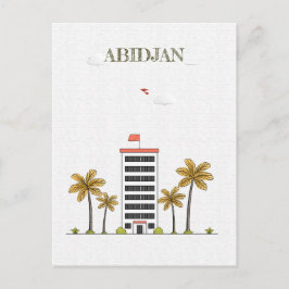 Abidjan-Elfenbeinküste Postkarte