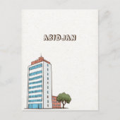 Abidjan-Elfenbeinküste Postkarte (Vorderseite)