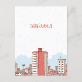 Abidjan Ivory Coast Postcard Postkarte