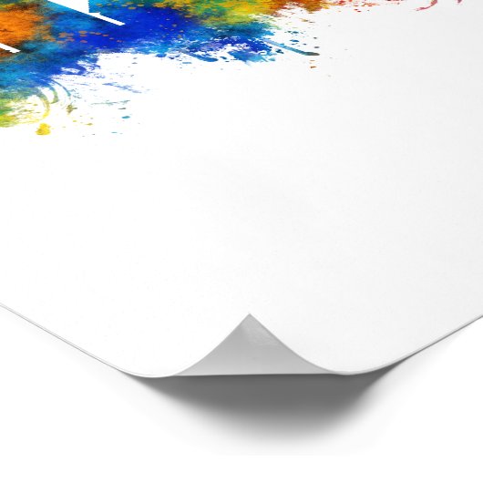 Abidjan Ivory Coast Skyline Poster (Ecke)