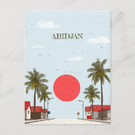 Abidjan Ivory Coast Travel Postcard Postkarte