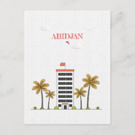 Abidjan Ivory Coast Travel Postcard Postkarte