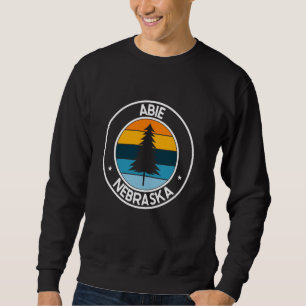 Abie Nebraska NE USA City Pride Retro Sunset Sweatshirt