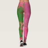 Abigail 2 Crazy Pink Green Abstrakte Leggings (Rückseite)