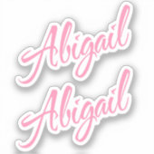 Abigail 2x Vinyl Aufkleber (Vorderseite)