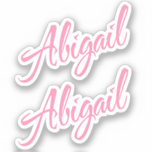 Abigail 2x Vinyl Aufkleber