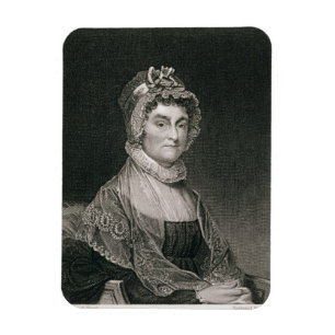 Abigail Adams, graviert von G.F. Storm (fl.c.1834) Magnet