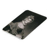 Abigail Adams, graviert von G.F. Storm (fl.c.1834) Magnet (Linke Seite)