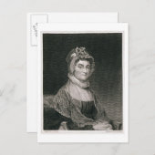 Abigail Adams, graviert von G.F. Storm (fl.c.1834) Postkarte (Vorne/Hinten)