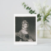 Abigail Adams, graviert von G.F. Storm (fl.c.1834) Postkarte (Stehend Vorderseite)