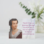 Abigail Adams love letters Postkarte (Stehend Vorderseite)
