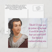 Abigail Adams love letters Postkarte (Vorne/Hinten)