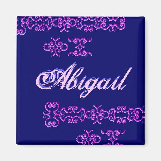 Abigail Designer Name I Magnet (Vorne)