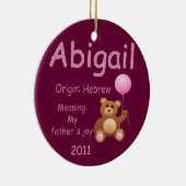 Abigail/Foto Keramik Ornament (Rechts)