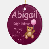 Abigail/Foto Keramik Ornament (Links)
