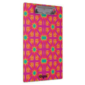 ABIGAIL ~ Gelbes, blaues, rotes und rosa Design ~ Klemmbrett (Rechts)