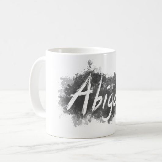 Abigail-Geschenk Ihre NamensTasse, Name auf Tasse, Kaffeetasse (Vorderseite Links)