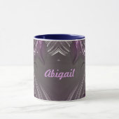 ABIGAIL ~ GLOSSY 3D Glossy Pink Blue Silver ~ Tass Tasse (Zentrum)
