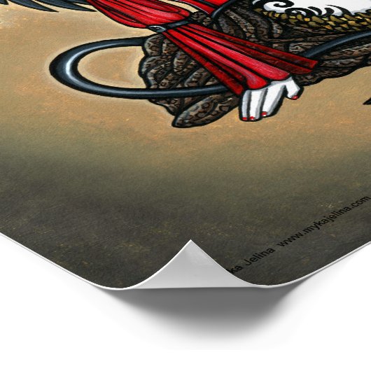 "Abigail" Gothic Cherry Bomb Devil Fee Poster (Ecke)