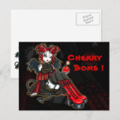 "Abigail" Gothic Fairy Cherrybomb Angel Postcard Postkarte (Vorne/Hinten)
