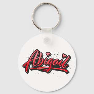 Abigail Heart Graffiti Schlüsselger Schlüsselanhänger