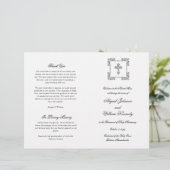 Abigail Katholisches Hochzeitsprogramm mit voller (Stehend Vorderseite)