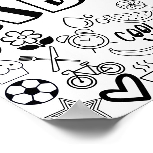 "ABIGAIL" - Kontur-Design Poster (Ecke)