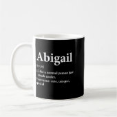 Abigail Name Definition Lustig D Kaffeetasse (Links)