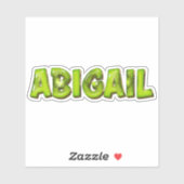 Abigail Name Kiwi Design Aufkleber Sticker (Blatt)