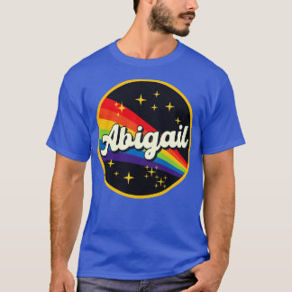 Abigail Regenbogen im Weltraum Vintager Stil T-Shirt