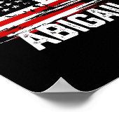 Abigail Usa Flag Personalisiert 4. Juli Abigail Poster (Ecke)