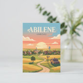Abilene Kansas Postkarte (Stehend Vorderseite)