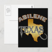 ABILENE, TEXAS POSTKARTE (Vorne/Hinten)