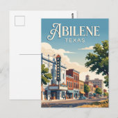 Abilene, Texas Postkarte (Vorne/Hinten)