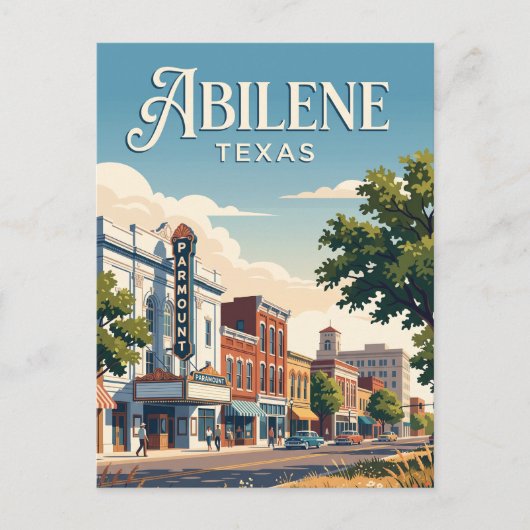 Abilene, Texas Postkarte (Vorderseite)