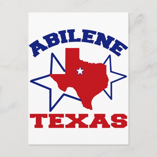 Abilene, Texas Postkarte (Vorderseite)