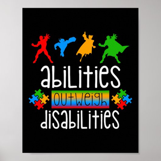 Abilities sind größer als Disabili Poster (Vorne)