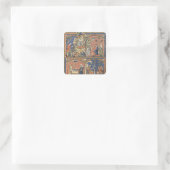 Abimelech und Samson Quadratischer Aufkleber (Tasche)