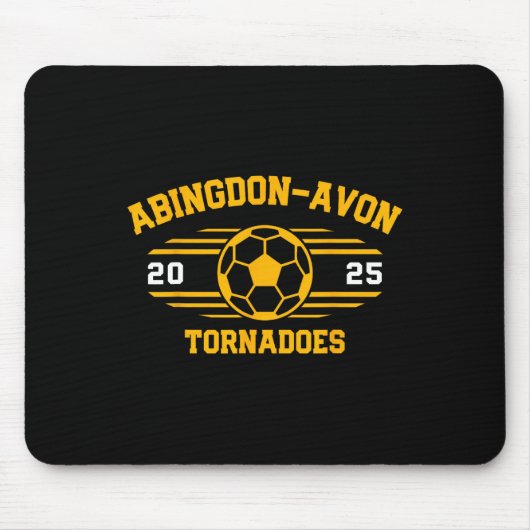 Abingdon-avon Tornadoes Fußballrechnung 2025 Mousepad (Vorne)